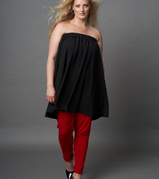 Elasticated Knee Length Skirt Or Strapless Top