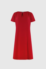 Zelda Dress with Inverted Front Pleat Neck - Image 4