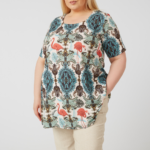 Flamingo Short Sleeve Flared Top