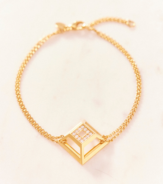 Pyramid Bracelet - Yellow Gold Vermeil 2