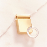 Ruifier 0.063ct White Diamonds Infinity Pendant