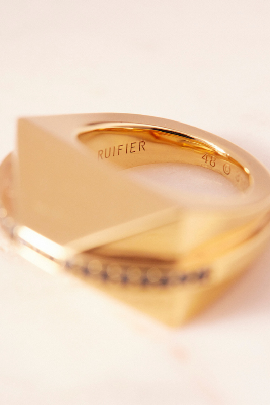 Ruifier 0.29ct Black Diamonds - Icon Shard Ring Gold