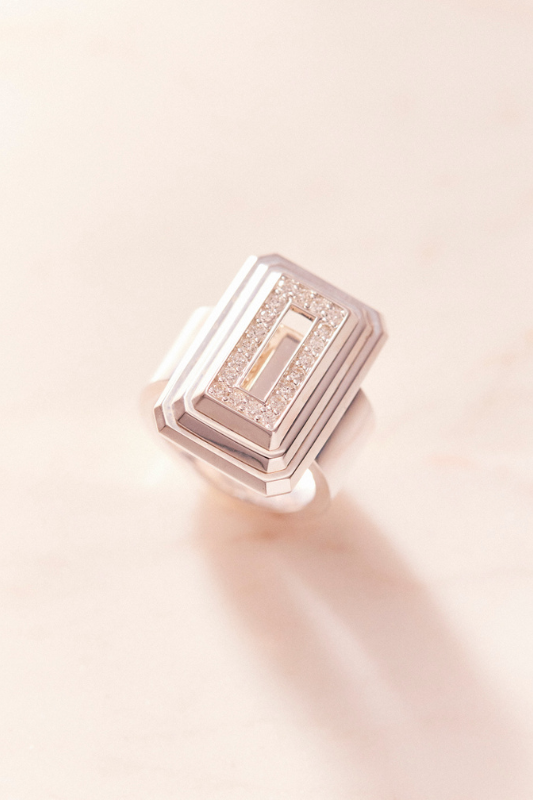 Ruifier Icon Pyramid Ring - Sterling Silver