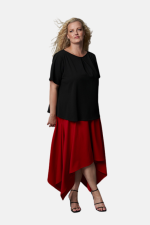 Zain Handkerchief Hem Maxi Skirt 1