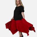 Zain Handkerchief Hem Maxi Skirt 1