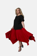 Zain Handkerchief Hem Maxi Skirt 1