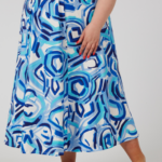 Debbie Panel Skirt - Blue Shades