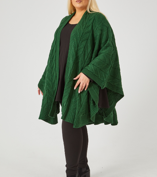 Women's Plus Size Knitted Ponchos