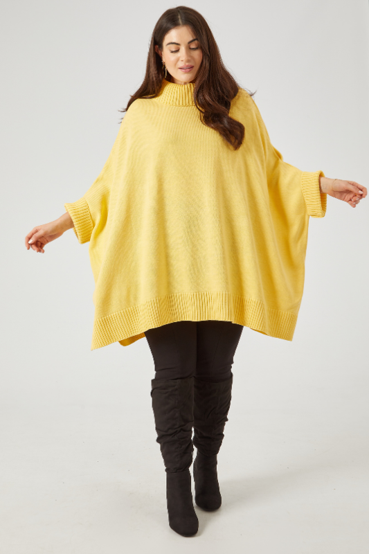 alanis jumper yellow curvy women's knitwear