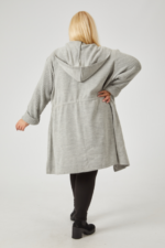 astra cardi grey plus size knitwear