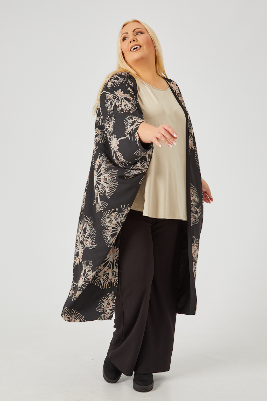 Plus Size Kimonos - Anisa Kimono Urchin Print