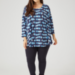 Amy Top Nordic Skies - Plus Size Tops