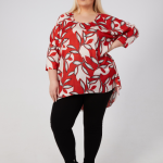 Adrianna top - Java leaf print