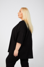 Fern Stretch Linen Jacket - Black