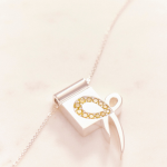 Gold-Silver Ribbon Necklace