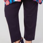 Waverly Stretch Linen Palazzo Trouser – Navy