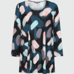 Melody Flared Top - Brushwork